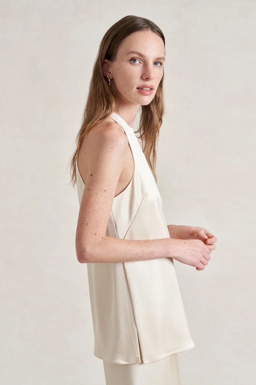 Megan Top in Champagne