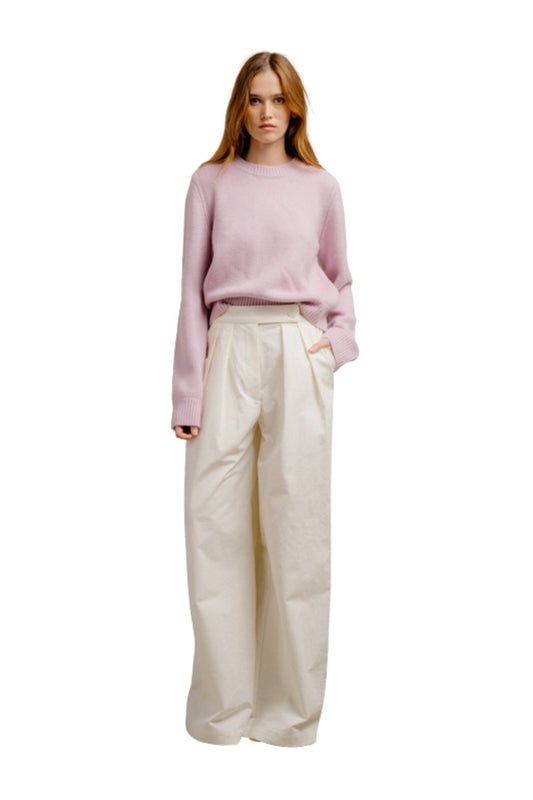 Noa Shrunken Crewneck in Soft Pink