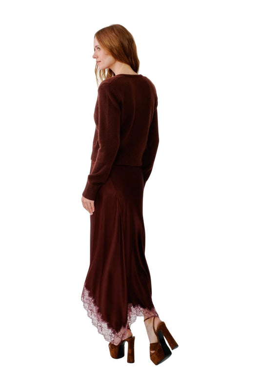 Keri Bias Skirt in Cinnabar Multi