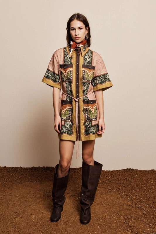 Darcey Mini Dress in Multi