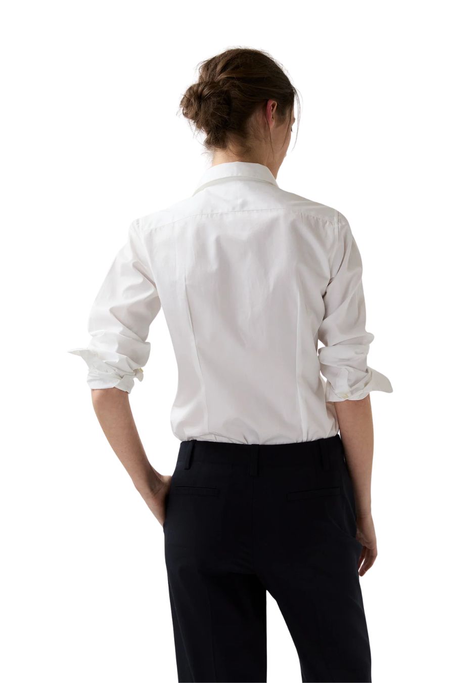 Icon Shirt in White by Ann Mashburn, alternate view