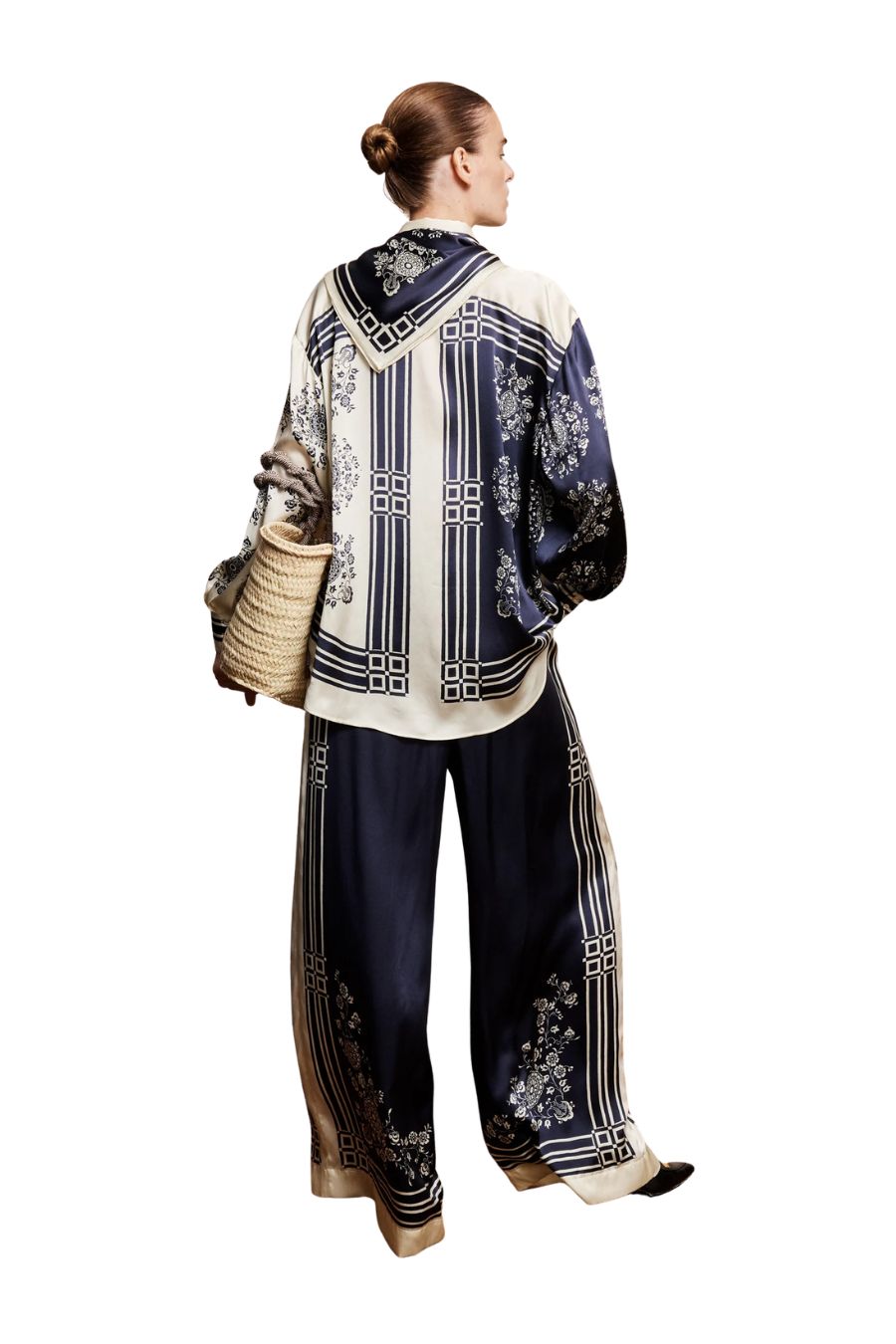 Banderra Silk Pant in Ink