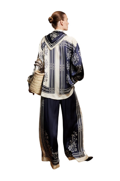 Banderra Silk Pant in Ink