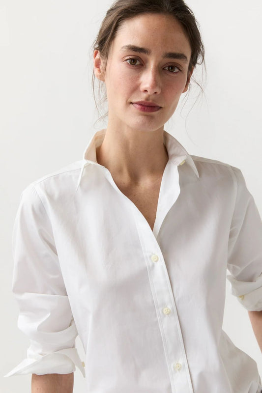 Icon Shirt in White by Ann Mashburn, alternate view