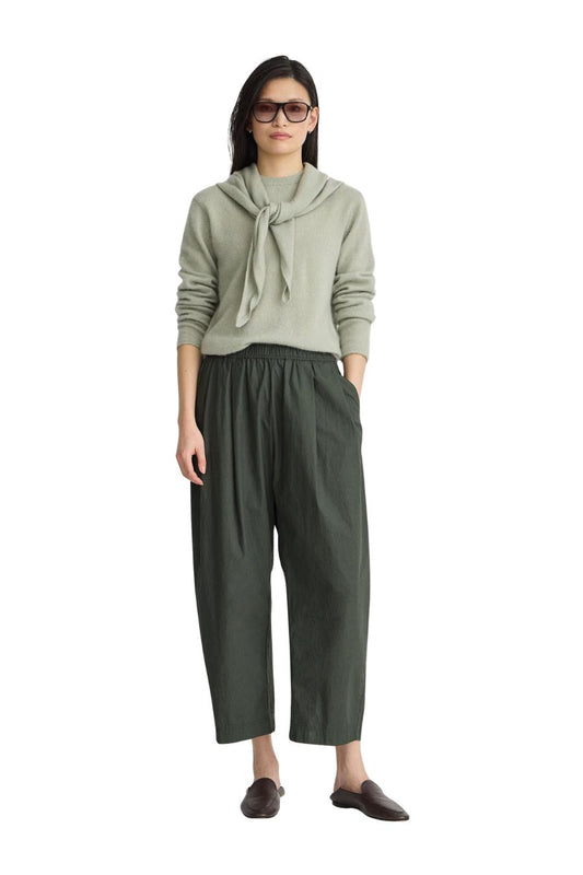 Spa Pleat Pant in Rosin by Apiece Apart, alternate view