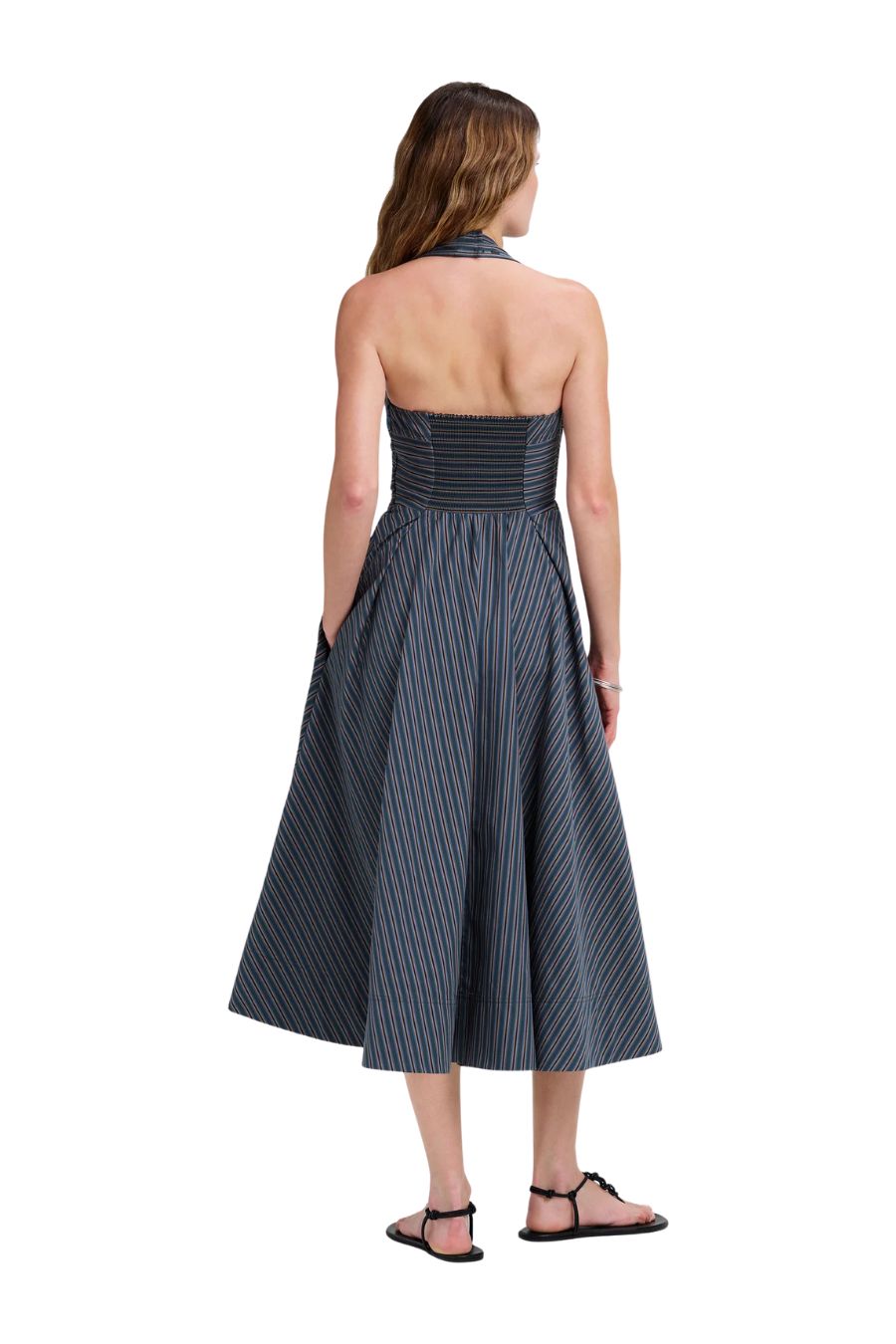 Magnolia Dress in Carbon Blue Multi