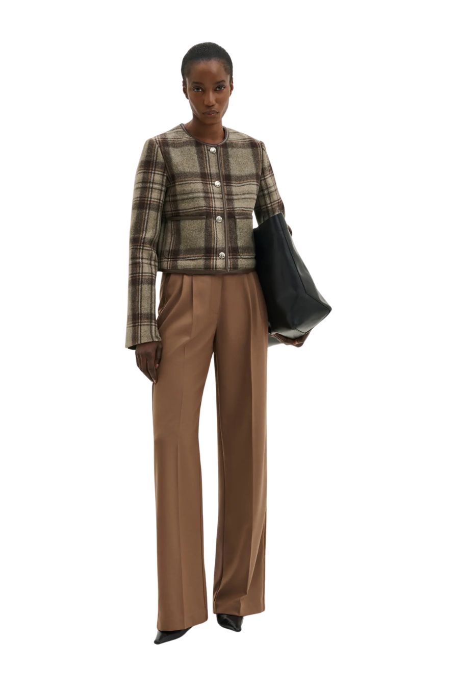 Ninette Jacket in Steel Checks