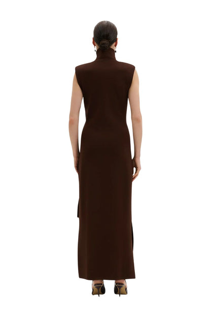 Minna Maxi Dress in Dark Brown