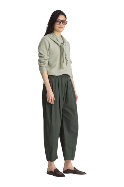 Spa Pleat Pant in Rosin by Apiece Apart, alternate view