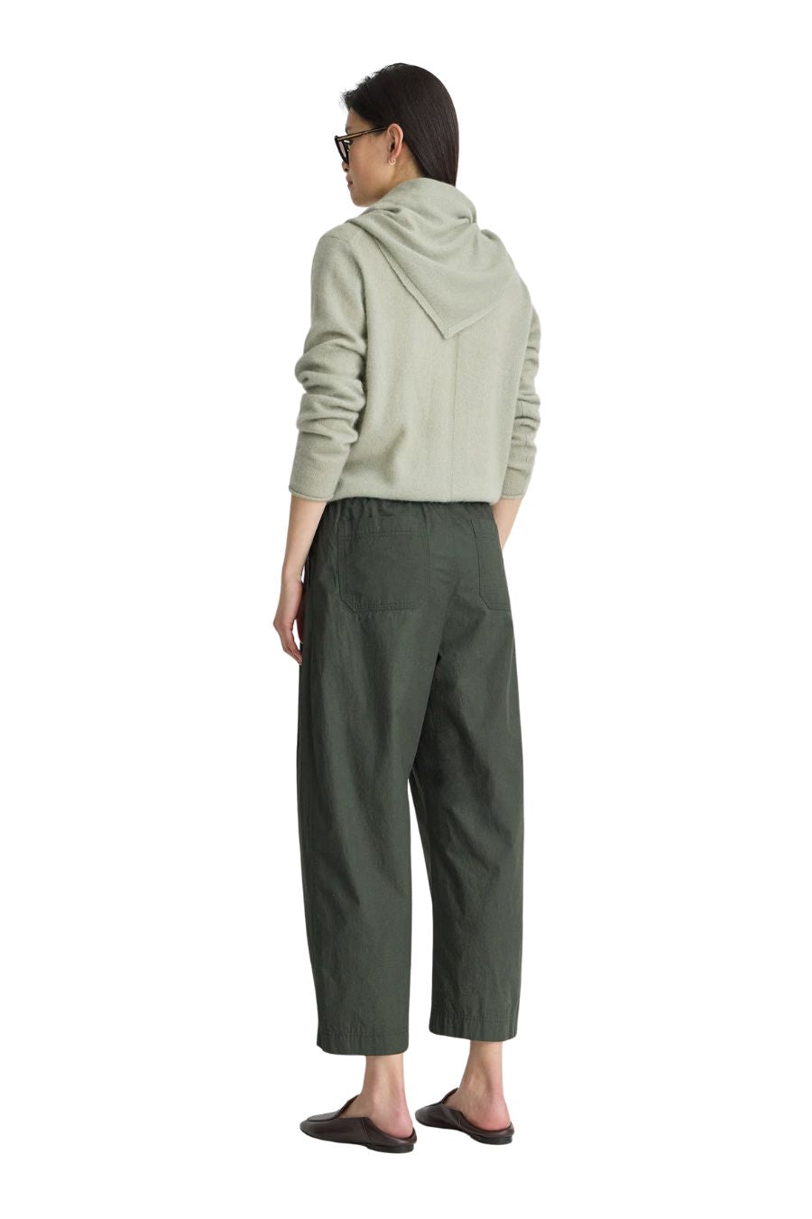 Spa Pleat Pant in Rosin by Apiece Apart, alternate view
