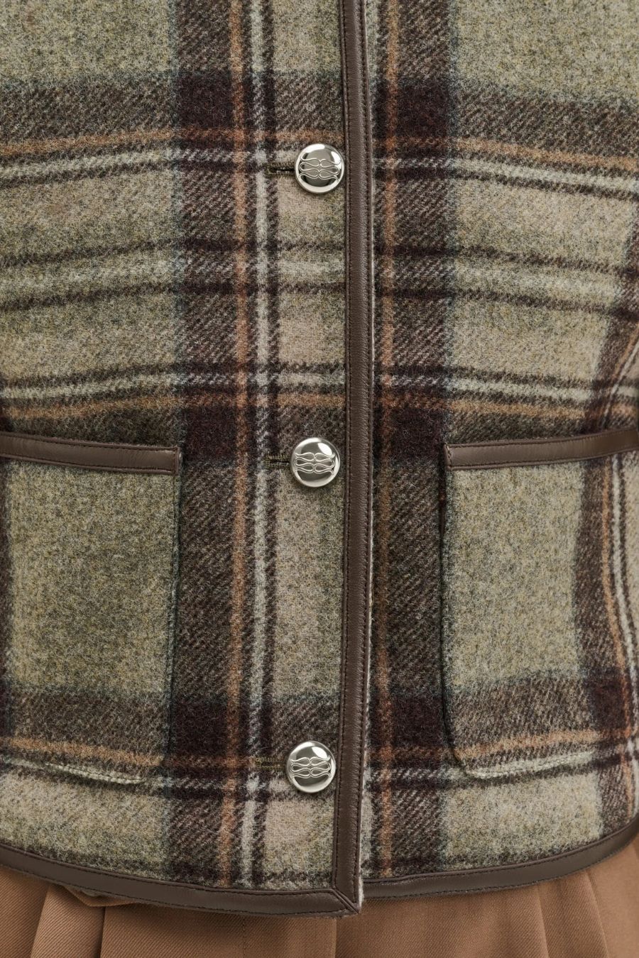Ninette Jacket in Steel Checks
