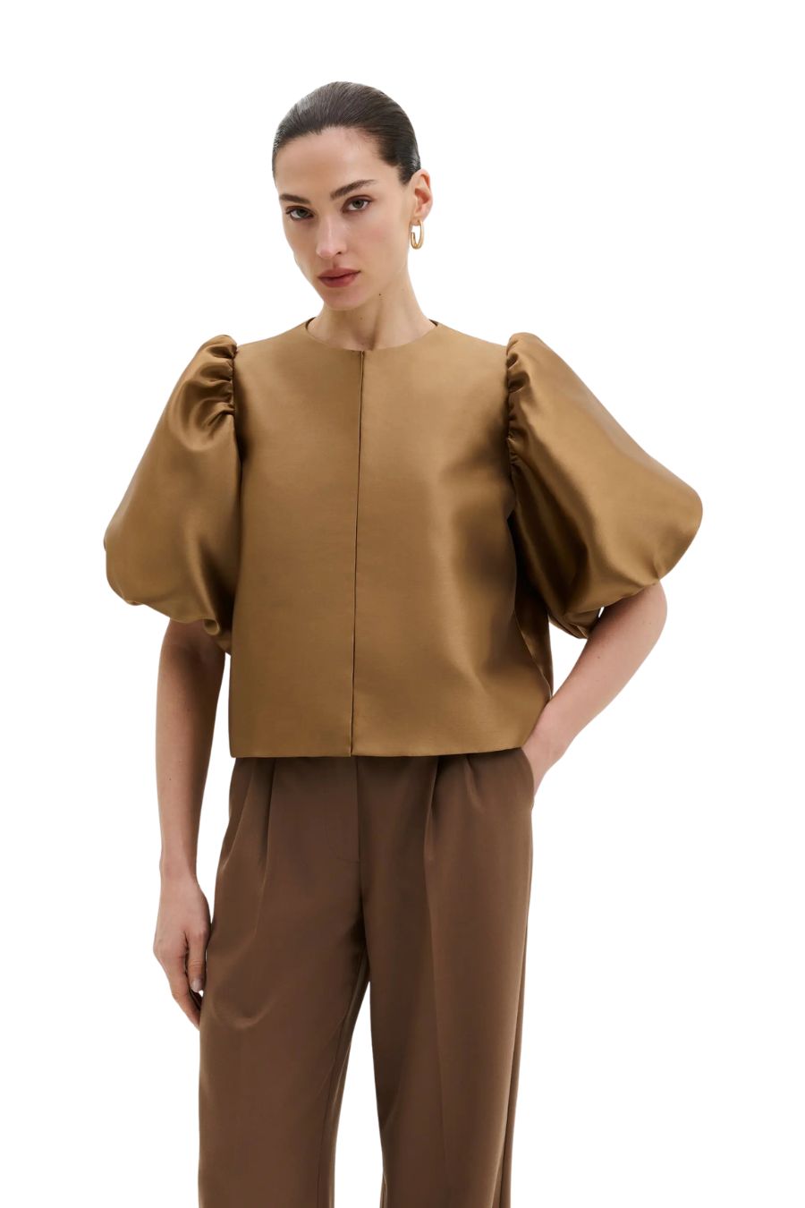 Cleo Blouse in Camel