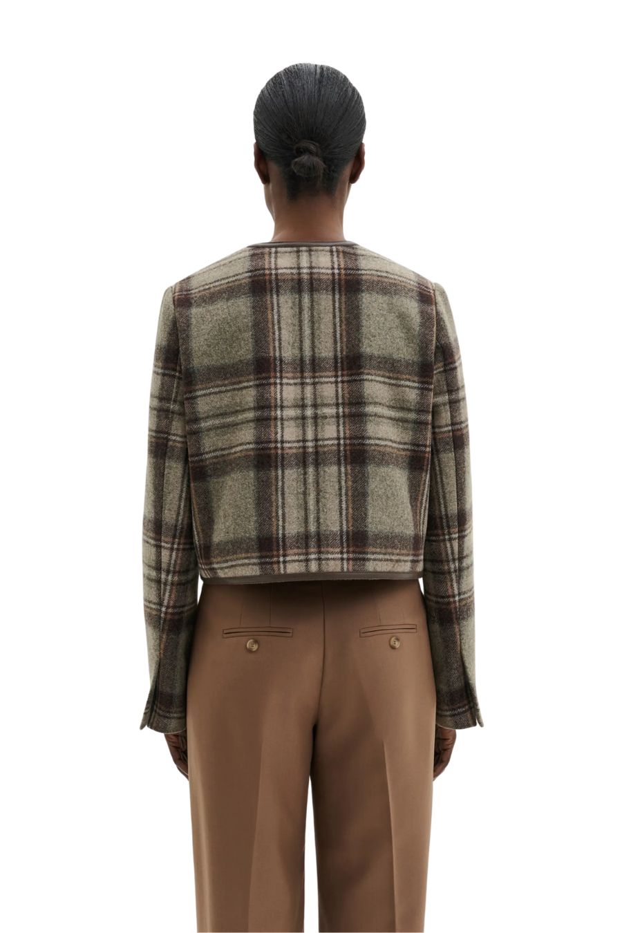 Ninette Jacket in Steel Checks