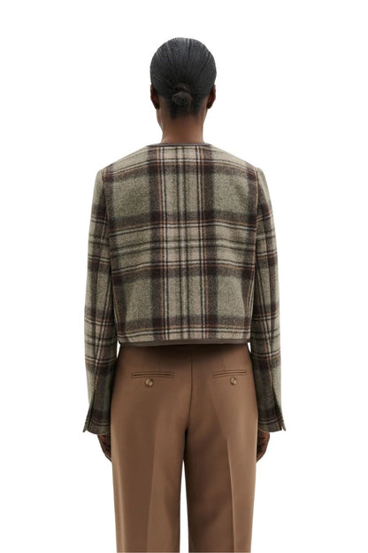 Ninette Jacket in Steel Checks