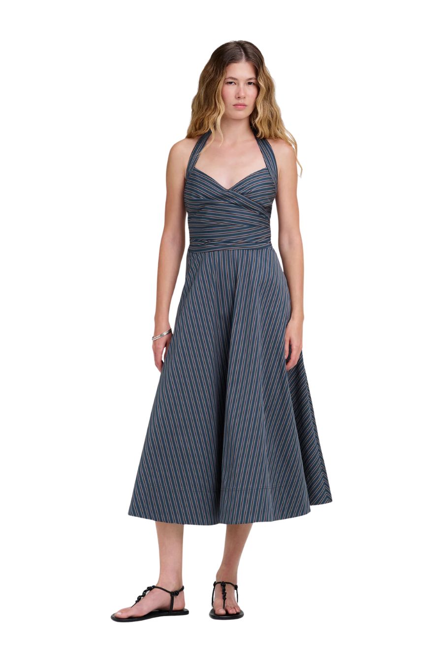 Magnolia Dress in Carbon Blue Multi