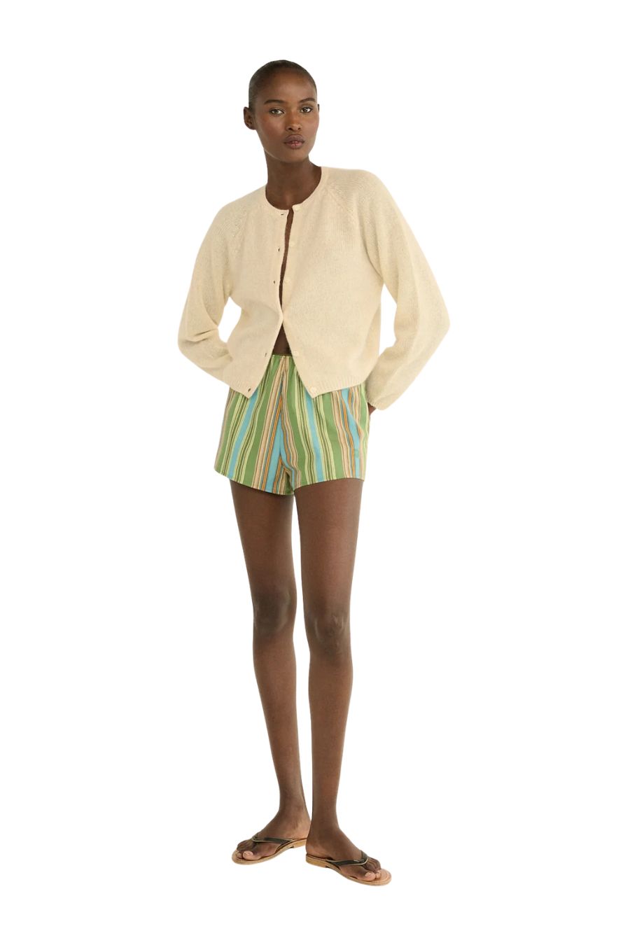 Peroine Cashmere Cardigan in Dogwood