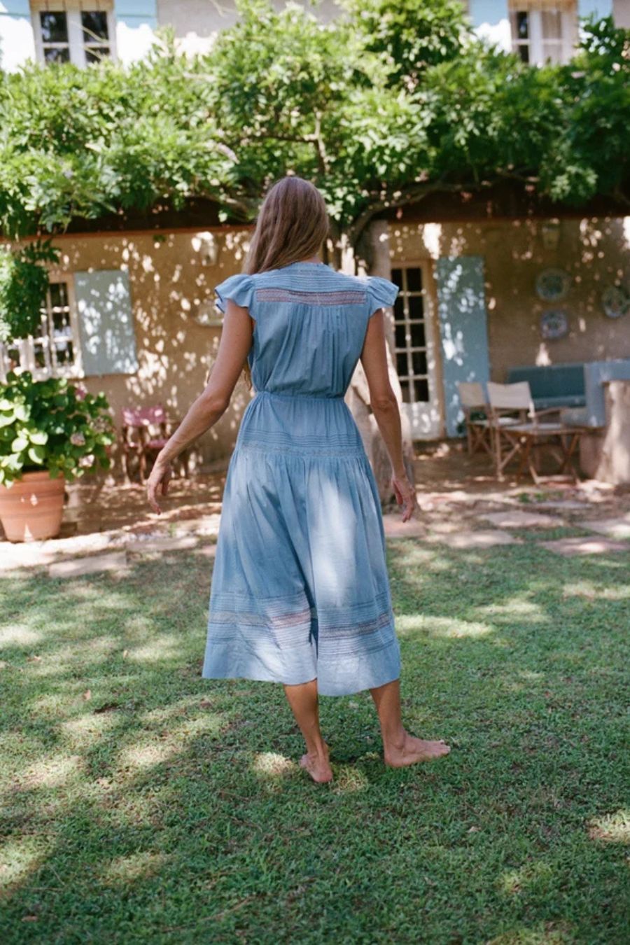Ciao Lucia Laurine Dress in Slate, alternate view