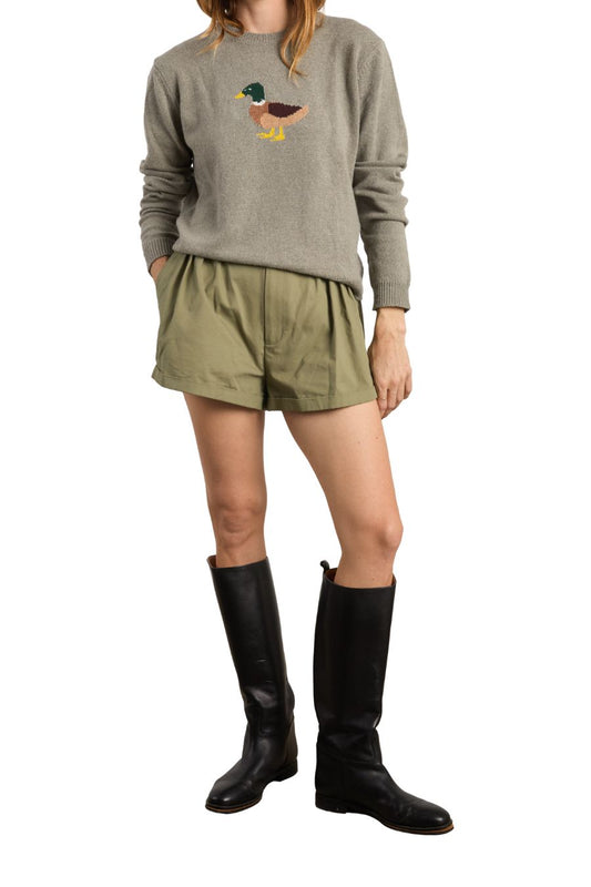 Mariko Short in Khaki
