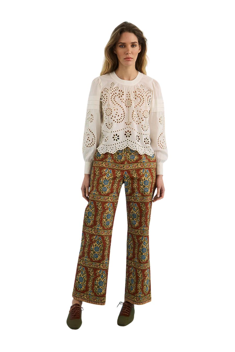 Juno Pant in Amber Glen Brown