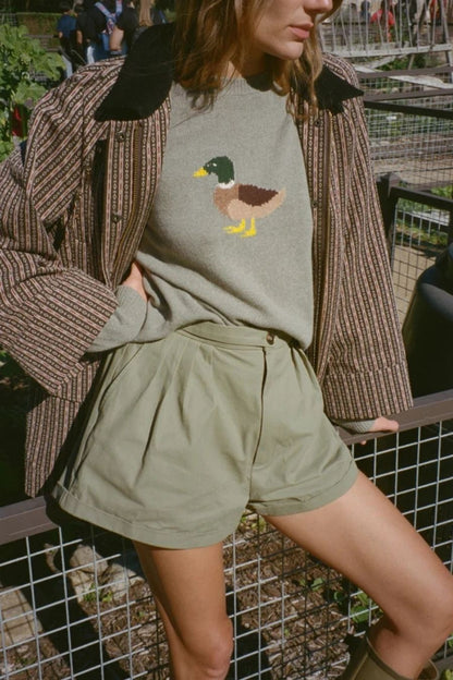 Ciao Lucia Mariko Short in Khaki, alternate view
