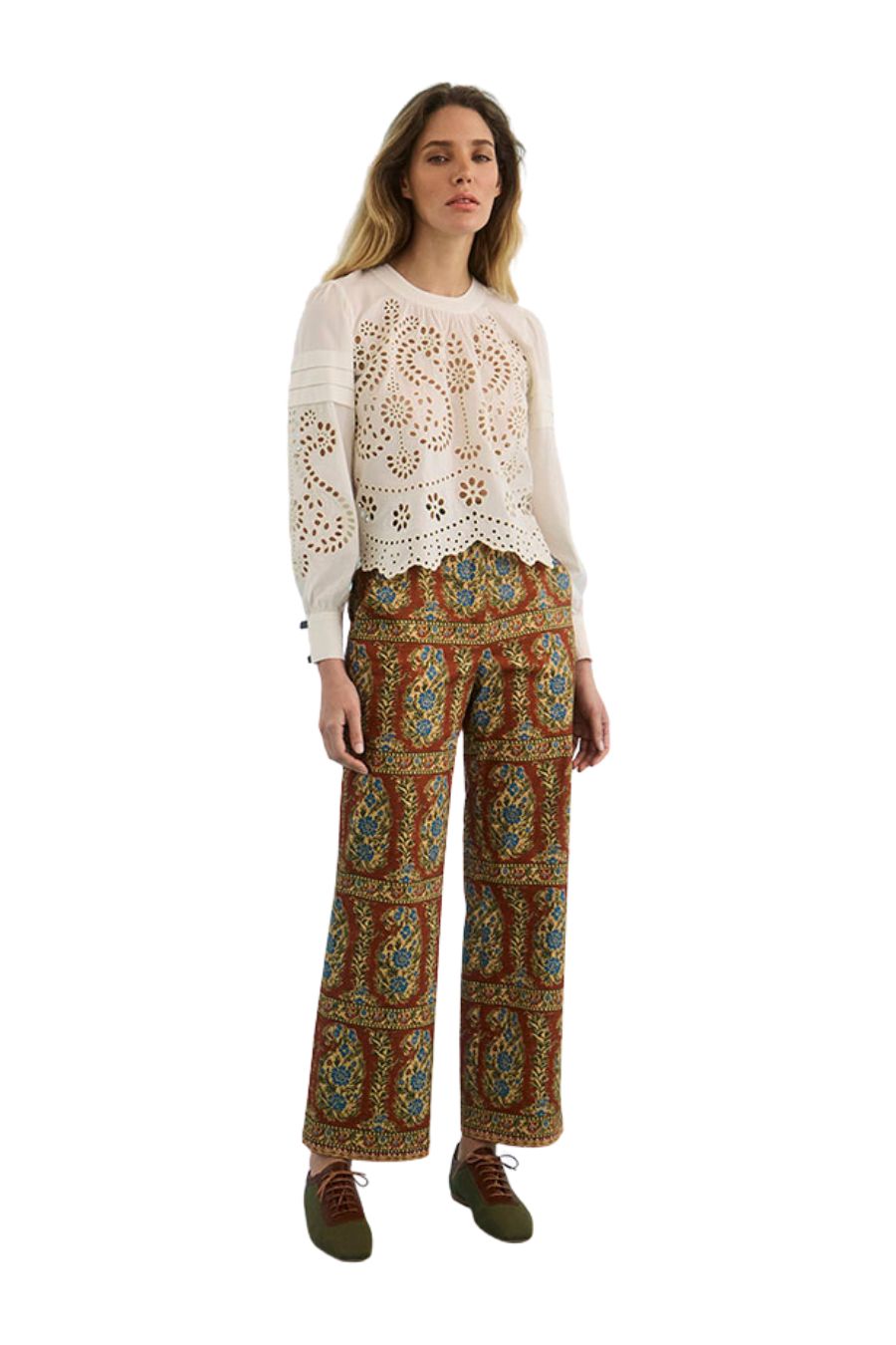 Juno Pant in Amber Glen Brown