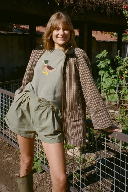 Ciao Lucia Mariko Short in Khaki, alternate view