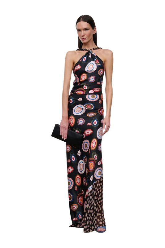 Charli Silk Dress in Milliefiori Multi
