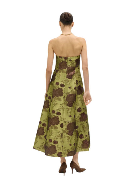 Colette Dress in Citron Multi