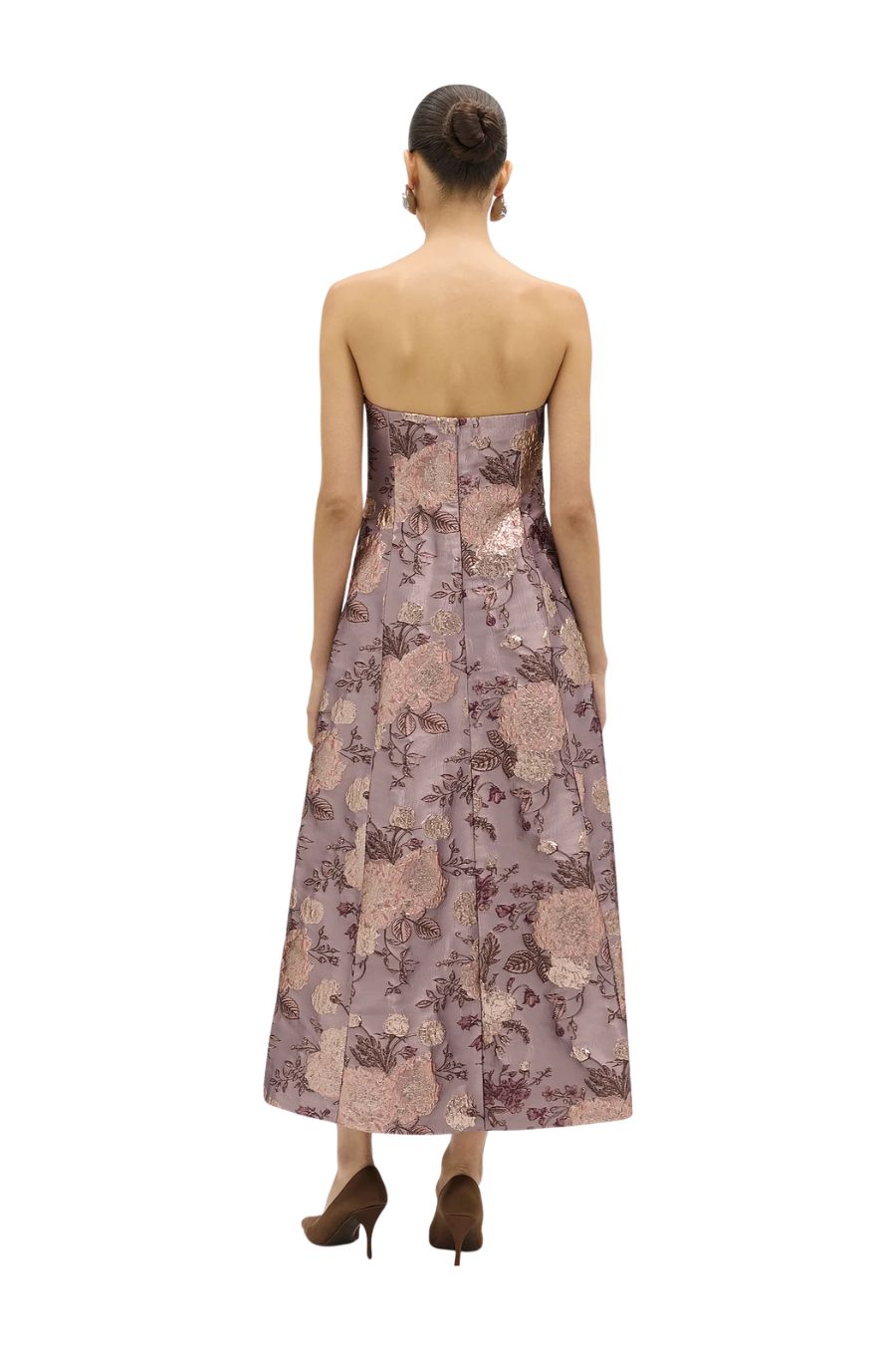 DELPHINE Colette Dress in Rosewater, designer dress — back view
