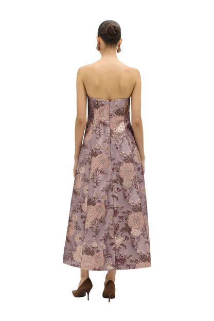 DELPHINE Colette Dress in Rosewater, designer dress — back view