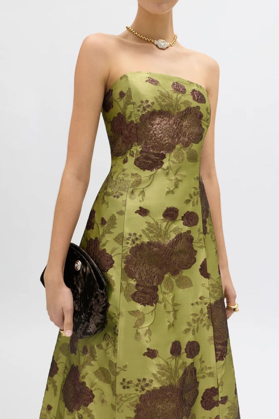 Colette Dress in Citron Multi