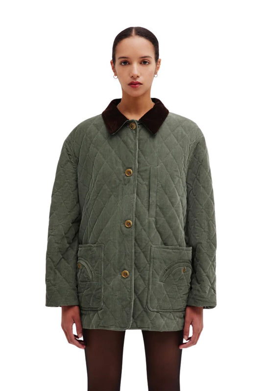 Amara Clelia Jacket Matellassé Mint
