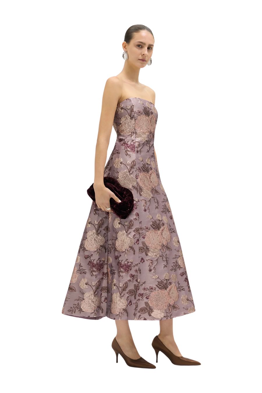 DELPHINE Colette Dress in Rosewater, designer dress — detail view