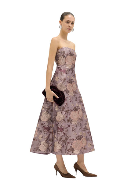DELPHINE Colette Dress in Rosewater, designer dress — detail view