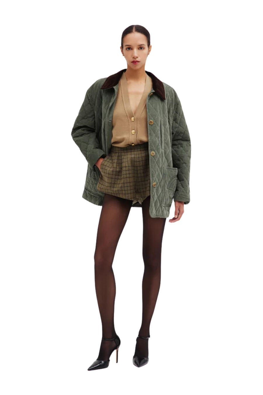Amara Clelia Jacket Matellassé Mint