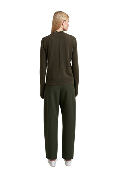 Solid Lean Lines Sweater in Olive