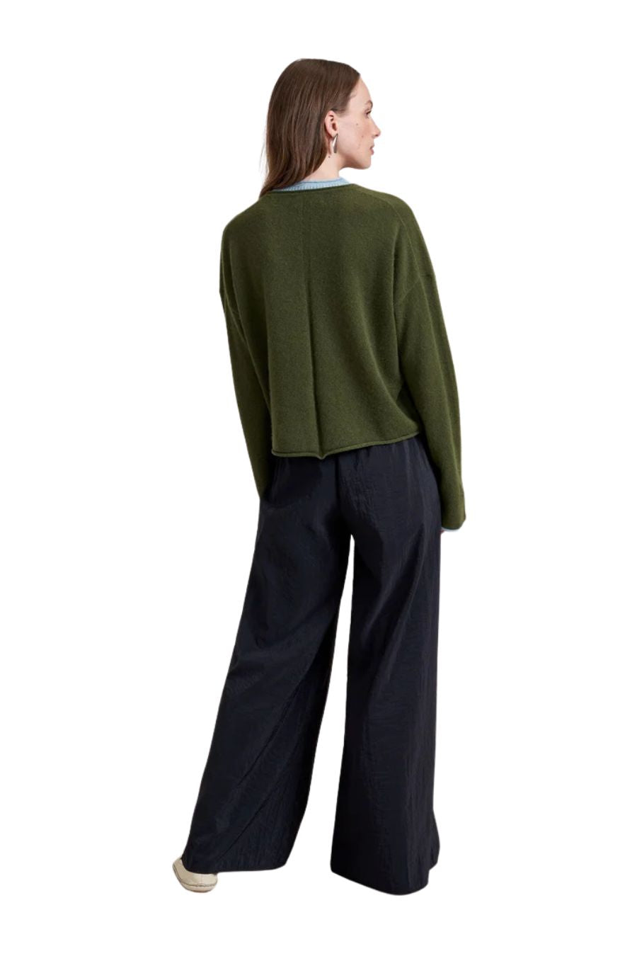 Dominick Sweater in Olive/Sky