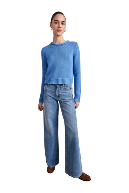 Solid Mini Marina Sweater in Sky