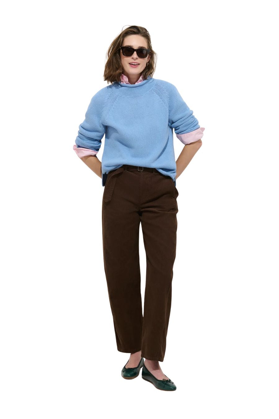 Eastport Rollneck in Poppy Blue