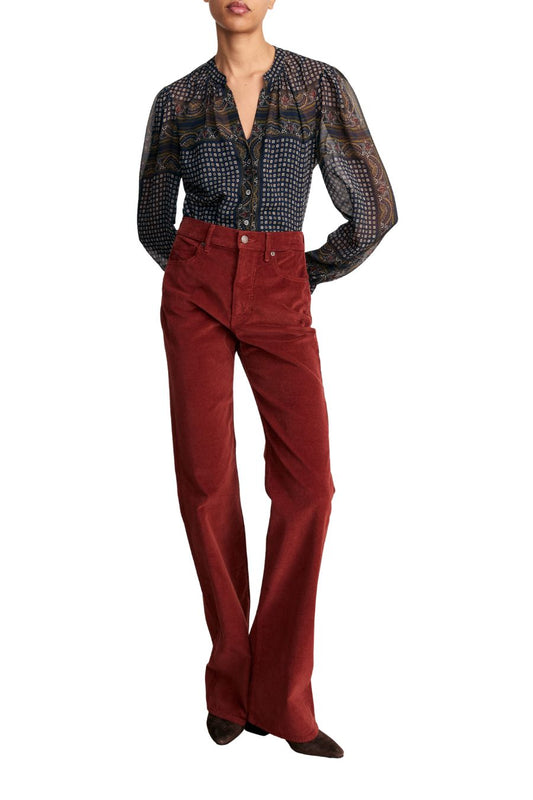 Ashlyn Blouse in Heritage Navy Multi