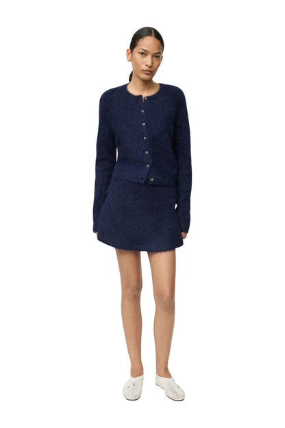 Alpaca Cardigan in Navy
