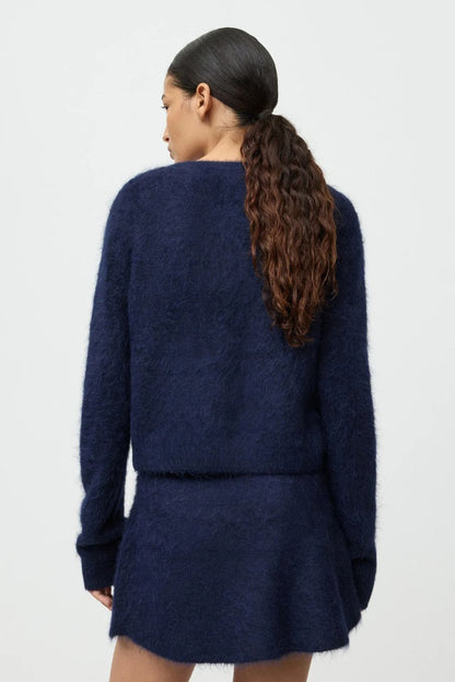 Alpaca Cardigan in Navy