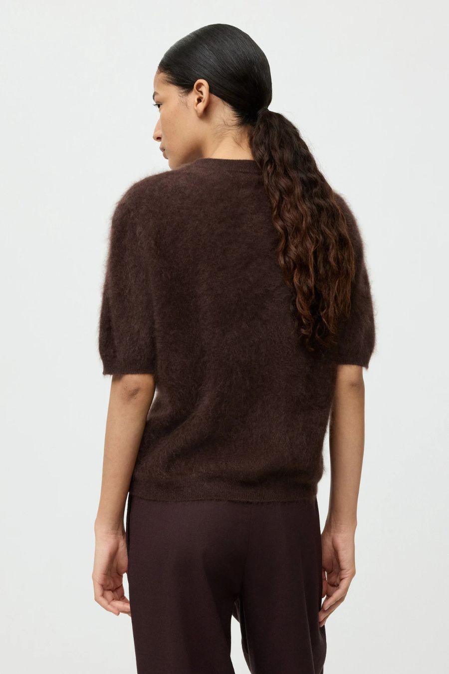 Brushed Short Sleeve in Mocha