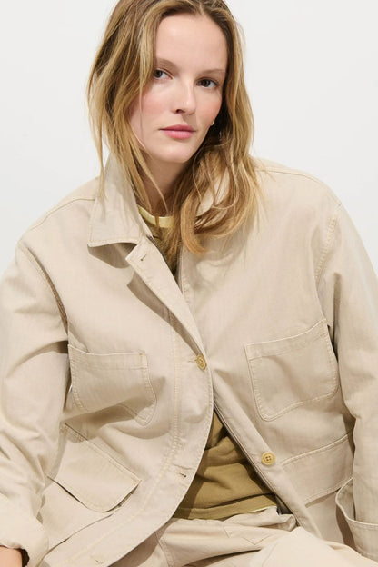 Painter Jacket in Herringbone Sand