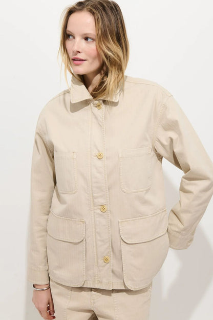 Painter Jacket in Herringbone Sand