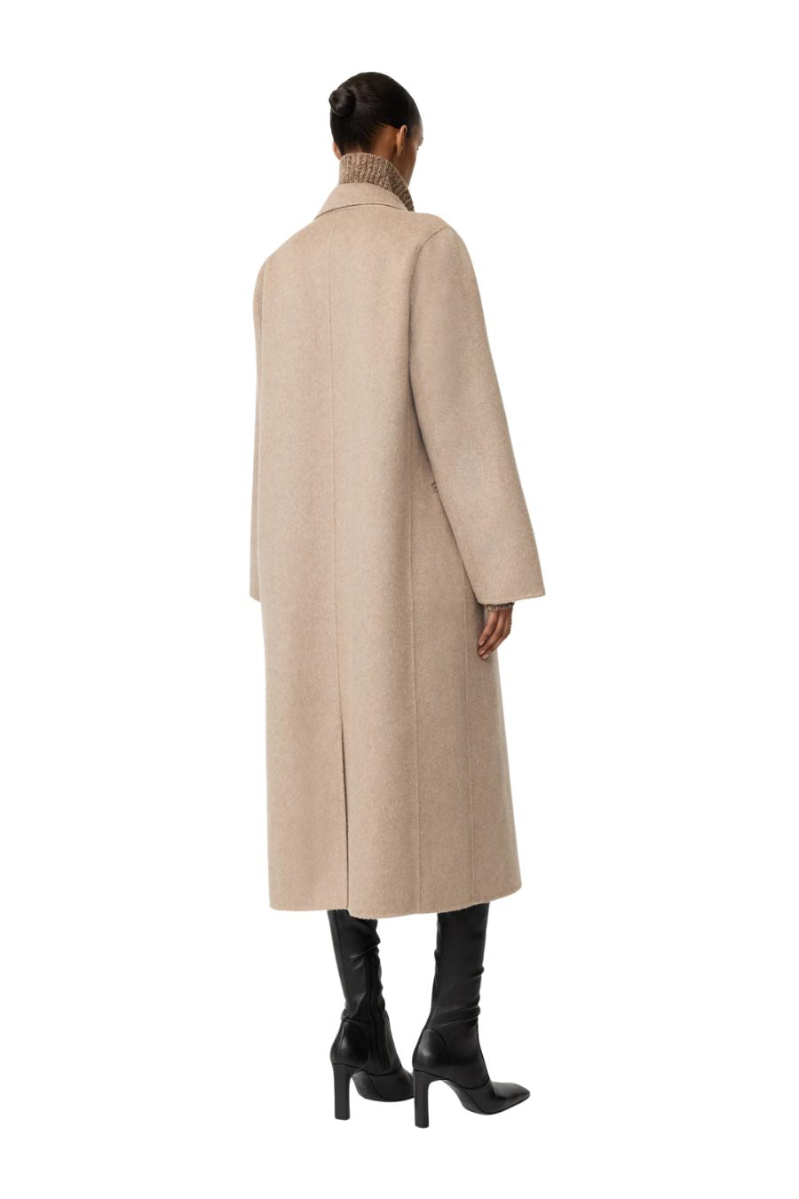 Double Breasted Coat in Greige