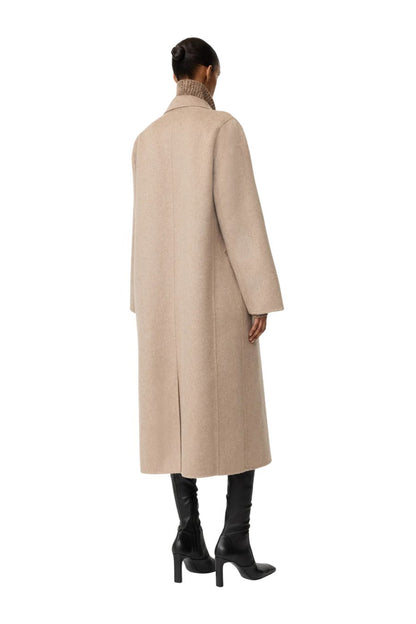 Double Breasted Coat in Greige