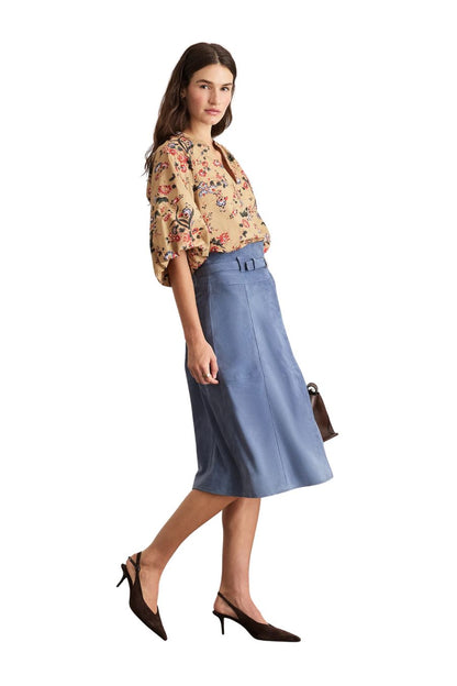 Marine Top in Dark Khaki Multi