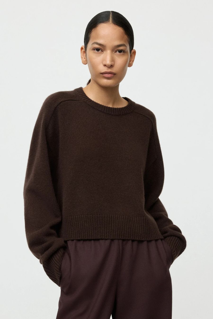 Cashmere Top in Mocha
