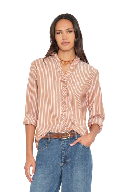 Kayde Shirt in Honey Mustard by Xirena, alternate view